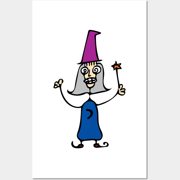 A MAD AND FREAKY LITTLE WIZARD Wall Art by CliffordHayes